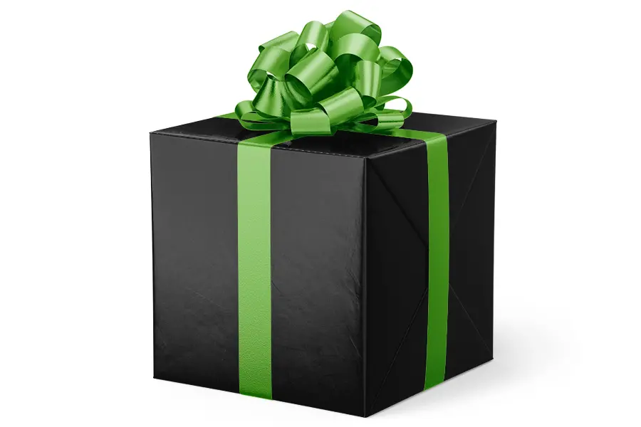 24W x 417 ft, Everyday Wrapping Paper, Black Velvet
