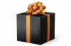 24W x 417 ft, Solid Wrapping Paper, Black Vista Supreme