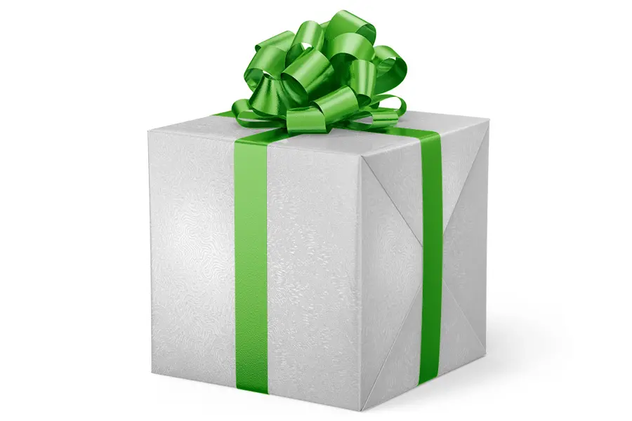 24W x 417 ft, Everyday Wrapping Paper, White Swirl