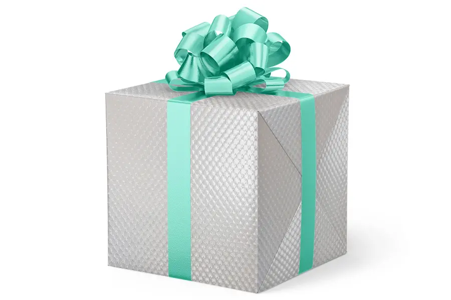 24W x 417 ft, Everyday Wrapping Paper, Pearl Fluff