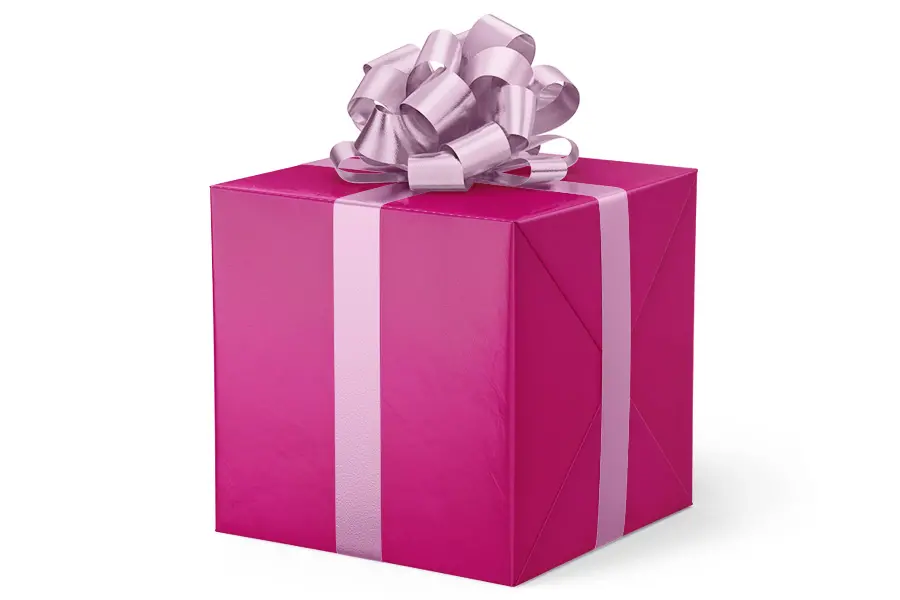 24W x 417 ft, Solid Wrapping Paper, Magenta Chromecast