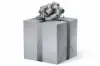 24W x 417 ft, Everyday Wrapping Paper, Lenox Lined Silver