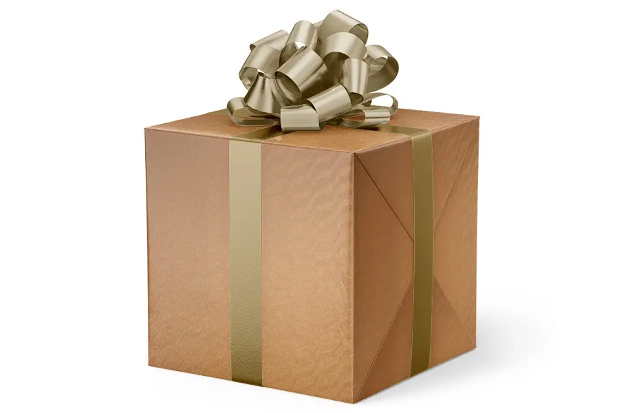 24W x 417 ft, Everyday Wrapping Paper, Antique Gold Rhythm