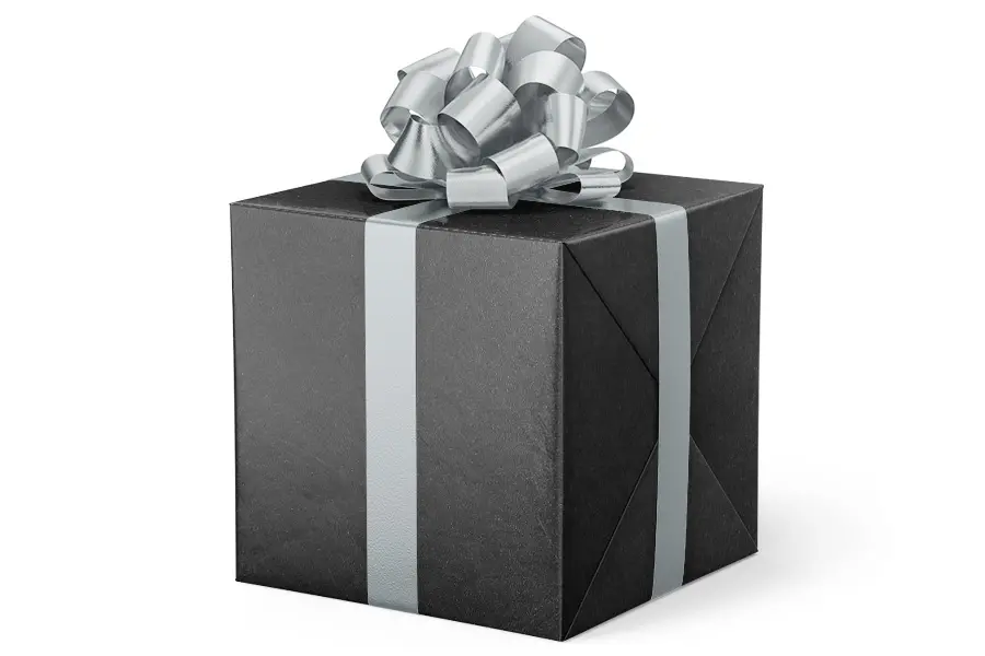 24W x 417 ft, Solid Wrapping Paper, Black Ore