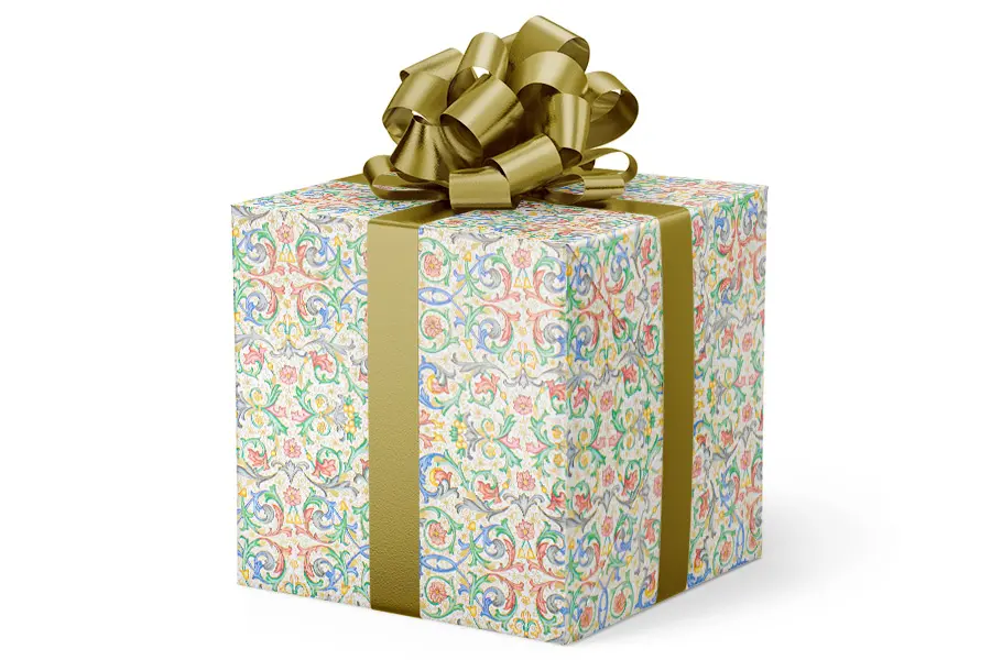 24W x 417 ft, Everyday Wrapping Paper, Vibrant Fillagree