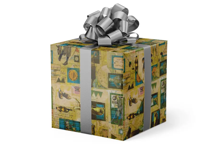 24W x 417 ft, Everyday Wrapping Paper, Classic Golf