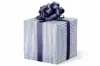 24W x 417 ft, Everyday Wrapping Paper, Blue Ticking Stripe