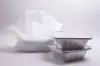 24W x 11D x 20H, Wavetop Plastic Take-Out Bags, White