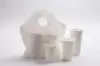 12W x 5D x 13H, Wavetop Plastic Take-Out Bags, White