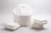 18W x 9D x 16H, Wavetop Plastic Take-Out Bags, White