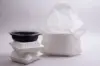 19W x 9-1/2D x 18H, Wavetop Plastic Take-Out Bags, White