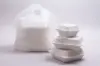 21W x 10D x 18H, Wavetop Plastic Take-Out Bags, White