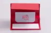 3-3/8W x 5L x 1/5H, Flip Gift Card Folder, Red Gloss