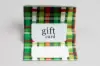 3-3/8W x 5L x 1/5H, Flip Gift Card Folder, Christmas Weave