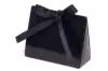 4-1/2L x 2W x 3-3/4H, Ribbon Tied Purse Gift Card Boxes, Black Gloss