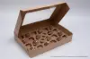 14L x 10W x 2-1/2H, Natural Kraft Bakery Boxes with Window, Natural Kraft