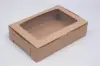 10L x 7W x 2-1/2H, Natural Kraft Bakery Boxes with Window, Natural Kraft