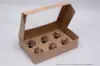 10L x 7W x 2-1/2H, Natural Kraft Bakery Boxes with Window, Natural Kraft