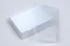 3-1/16L x 2-1/8W x 1H, Clear Top White Swirl Jewelry Boxes, White Swirl/Clear