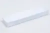 8L x 2W x 7/8H, Clear Top White Swirl Jewelry Boxes, White Swirl/Clear