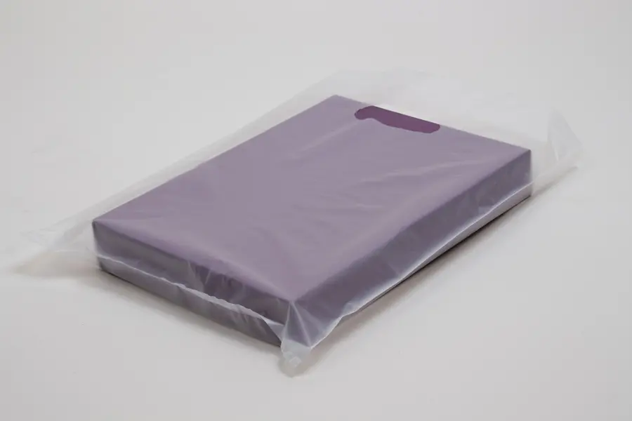 12W x 15H, Clear Frost Diecut Handle, Frosted Clear