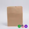 8-1/2W x 11L, Flat Plain Brown Kraft Merchandise Bags