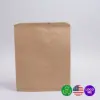 12W x 15L, Flat Plain Brown Kraft Merchandise Bags