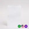 8-1/2W x 11L, Flat White Kraft Merchandise Bags