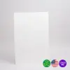 14W x 3L x 21H, Flat White Kraft Merchandise Bags