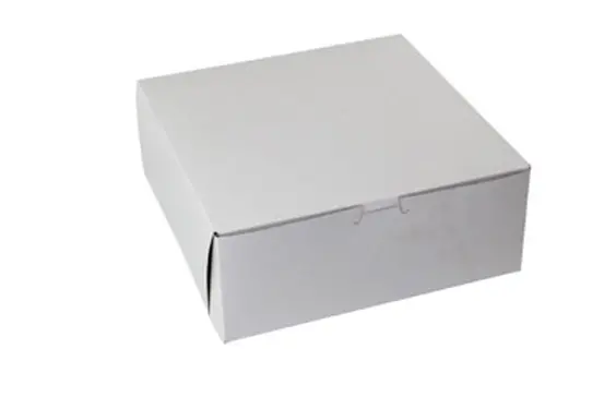 10L x 10W x 4H, White Bakery Boxes