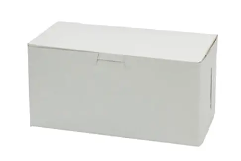 8L x 4W x 4H, White Bakery Boxes