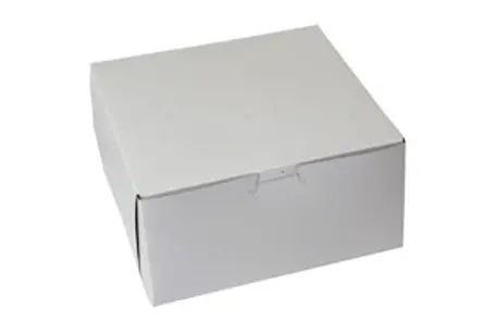 8L x 8W x 4H, White Bakery Boxes