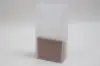 7-3/4W x 3-1/2D x 15H, Frosted Square Bottom Plastic Shopping Bags, Frosted Clear
