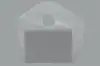 12W x 4D x 11H, Frosted Wavetop Plastic Shopping Bags, Frosted Clear