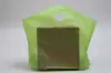 18W x 6D x 15H, Frosted Wavetop Plastic Shopping Bags, Citrus Green