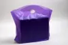 18W x 6D x 15H, Frosted Wavetop Plastic Shopping Bags, Grape Frost