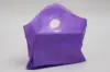 12W x 4D x 11H, Frosted Wavetop Plastic Shopping Bags, Grape Frost