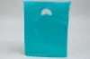 13W x 3D x 21H, Economy Plastic Shopping Bags - Colors, Teal