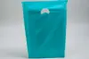 16W x 3D x 21H, Economy Plastic Shopping Bags - Colors, Teal