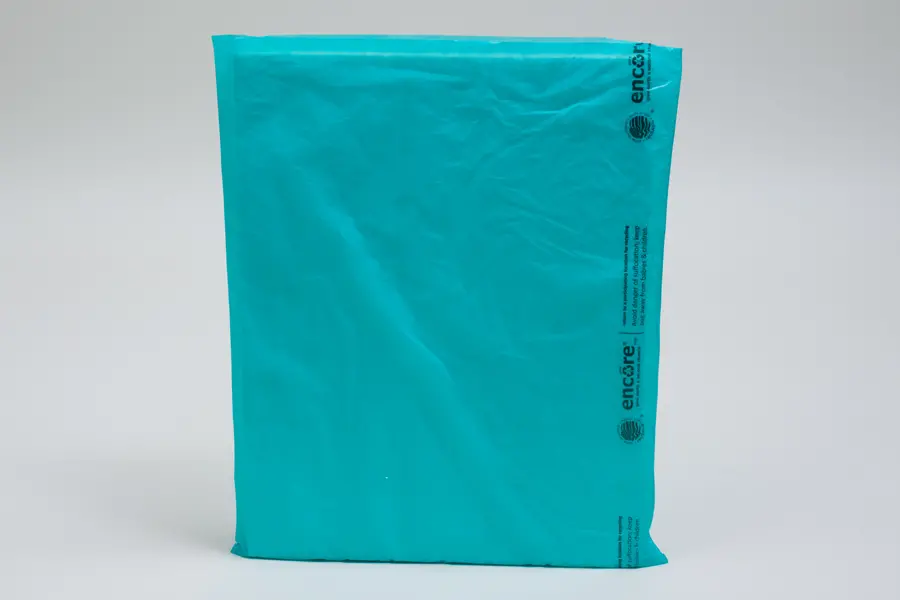 8-1/2W x 11H, Economy Plastic Shopping Bags - Colors, Teal