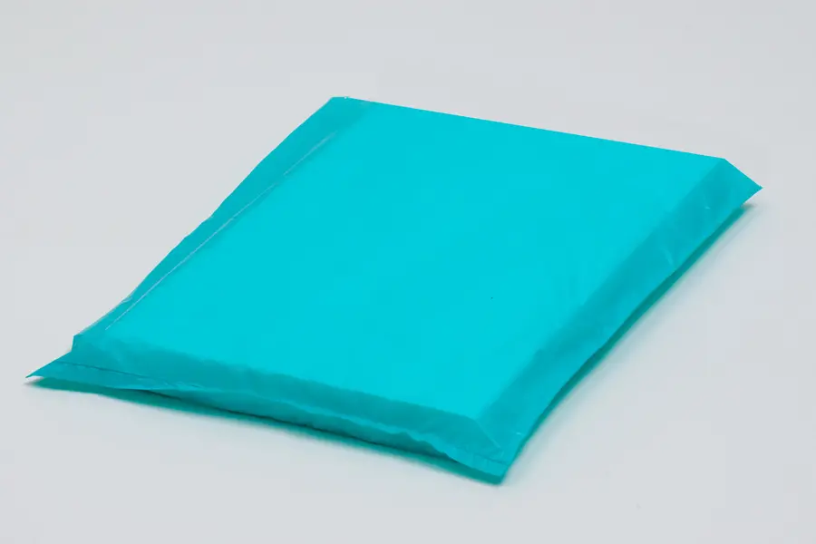 12W x 15H, Economy Plastic Shopping Bags - Colors, Teal