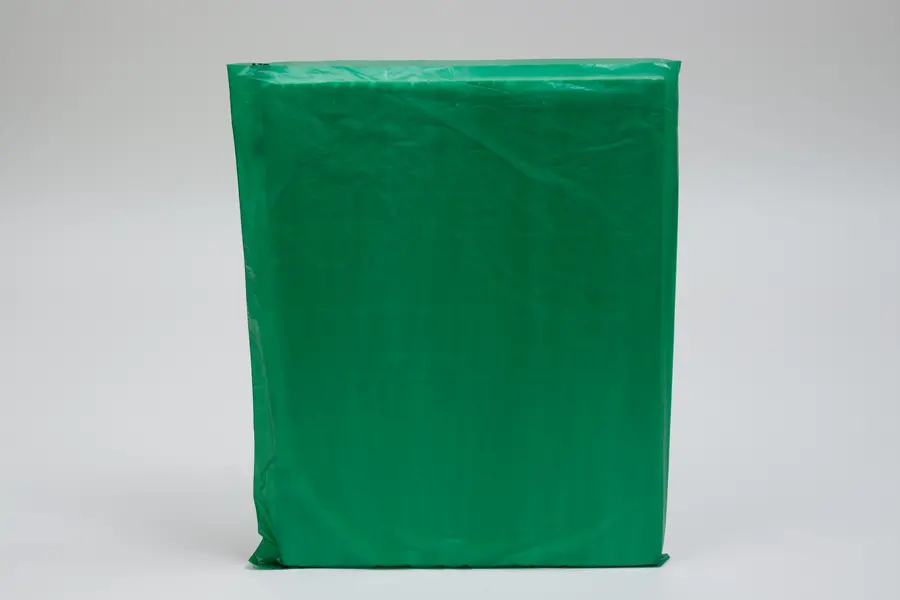 12W x 15H, Economy Plastic Shopping Bags - Colors, Dark Green