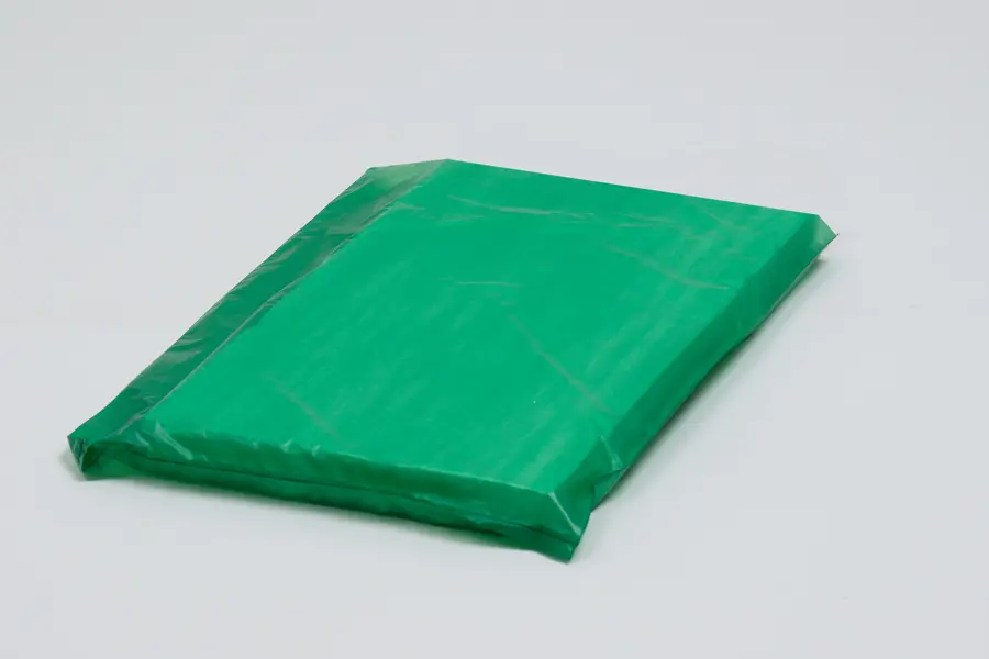 8-1/2W x 11H, Economy Plastic Shopping Bags - Colors, Dark Green