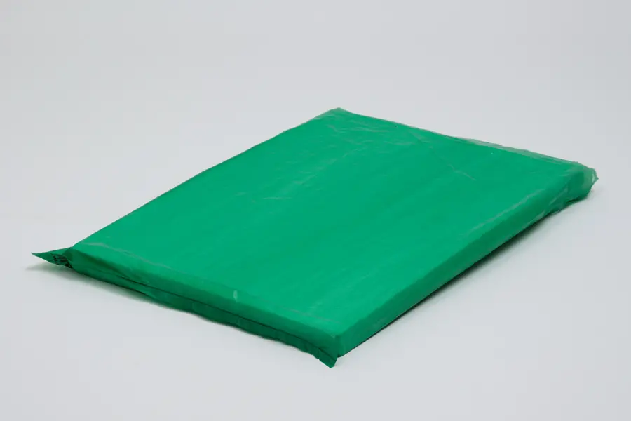 12W x 15H, Economy Plastic Shopping Bags - Colors, Dark Green