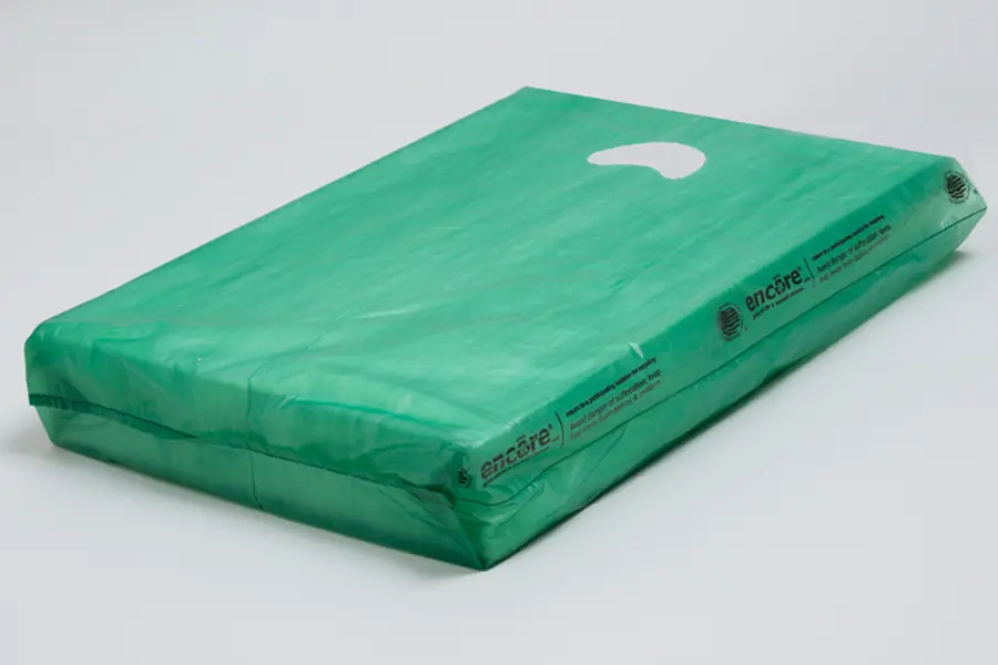 12W x 3D x 18H, Economy Plastic Shopping Bags - Colors, Dark Green
