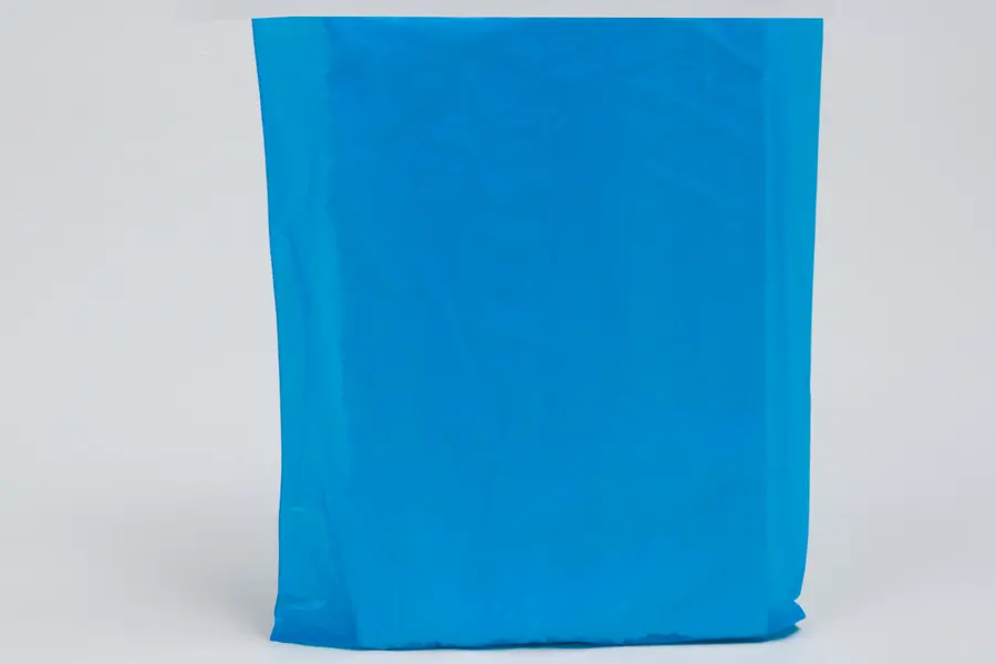 6-1/2W x 9-1/2H, Economy Plastic Shopping Bags - Colors, Dark Blue