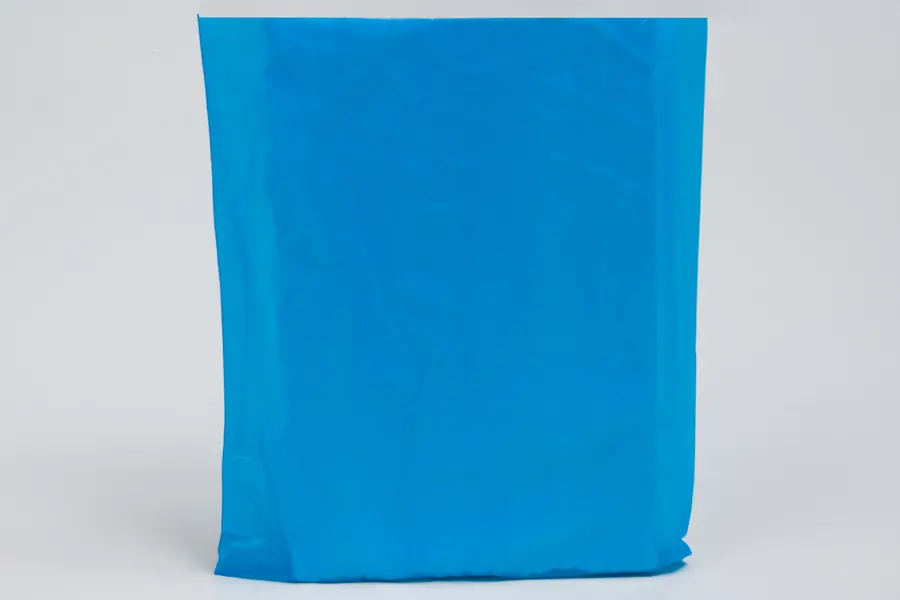 12W x 15H, Economy Plastic Shopping Bags - Colors, Dark Blue