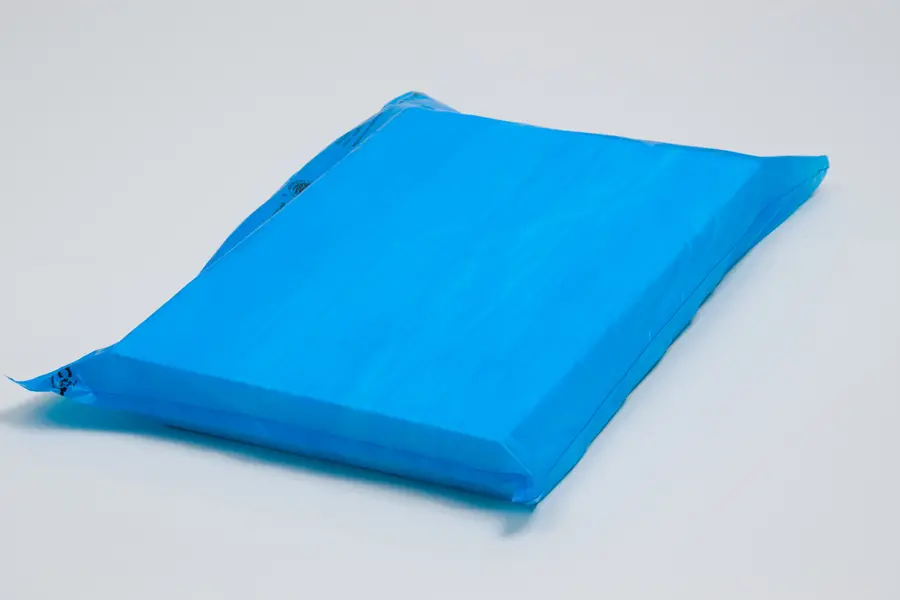 12W x 15H, Economy Plastic Shopping Bags - Colors, Dark Blue