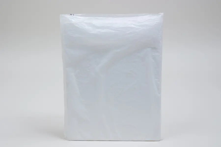 20W x 4D x 30H, Economy Plastic Shopping Bags - White, White