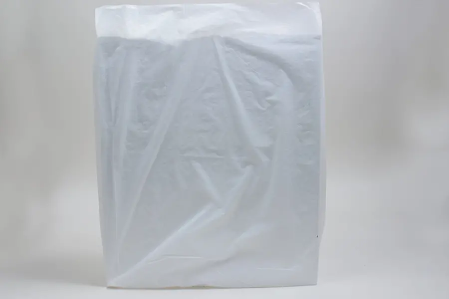 24W x 6D x 36H, Economy Plastic Shopping Bags - White, White